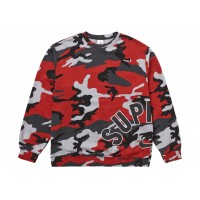 Supreme Nike Arc Crewneck Red Camo