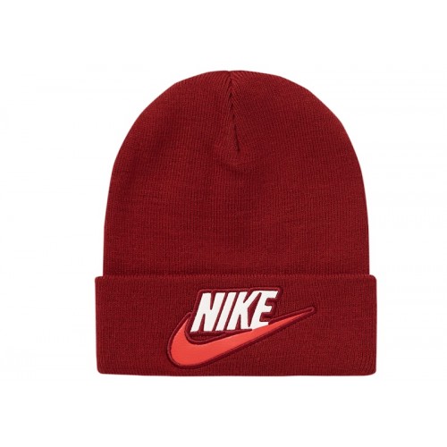 Supreme Nike Beanie Burgundy