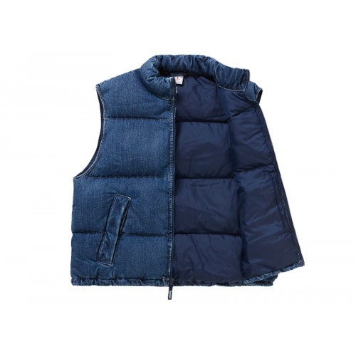 Оригинальный шмот Supreme Nike Denim Puffer Vest Indigo