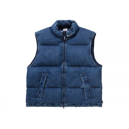 Оригинальный шмот Supreme Nike Denim Puffer Vest Indigo
