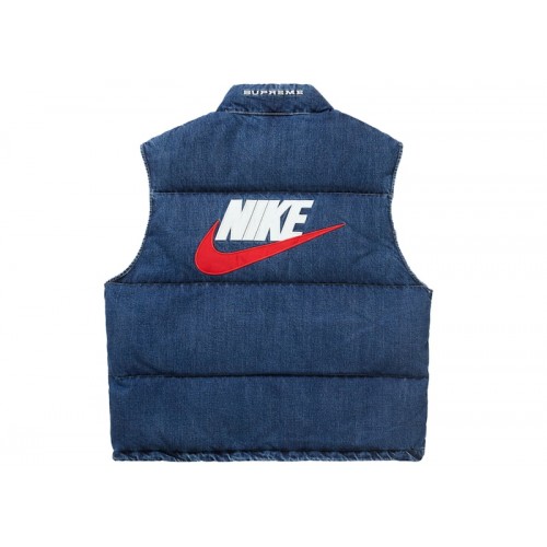 Оригинальный шмот Supreme Nike Denim Puffer Vest Indigo