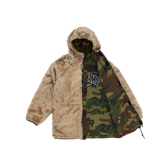 Парка Supreme Nike Faux Fur Reversible Parka Camo Парка Supreme Nike Faux Fur Reversible Parka Camo