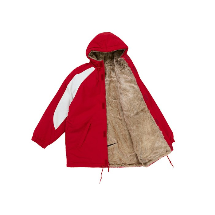 Парка Supreme Nike Faux Fur Reversible Parka Red Парка Supreme Nike Faux Fur Reversible Parka Red
