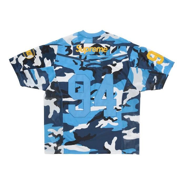 Джерси Supreme Nike Football Jersey Blue Camo Джерси Supreme Nike Football Jersey Blue Camo