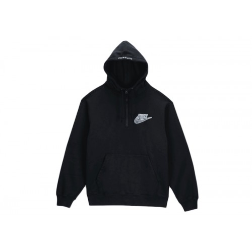 Supreme Nike Half Zip Hooded Sweatshirt Black