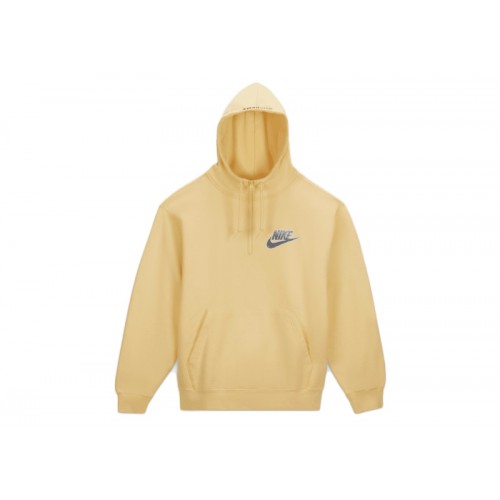 Supreme Nike Half Zip Hooded Sweatshirt Pale Yellow