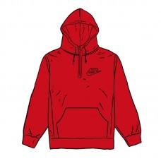 Supreme Nike Half Zip Hooded Sweatshirt Red