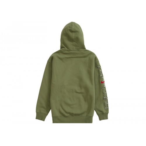 Оригинальный шмот Supreme Nike Hooded Sweatshirt Olive