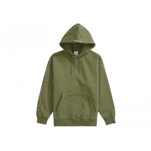 Оригинальный шмот Supreme Nike Hooded Sweatshirt Olive