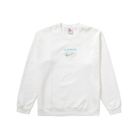 Supreme Nike Jewel Crewneck White