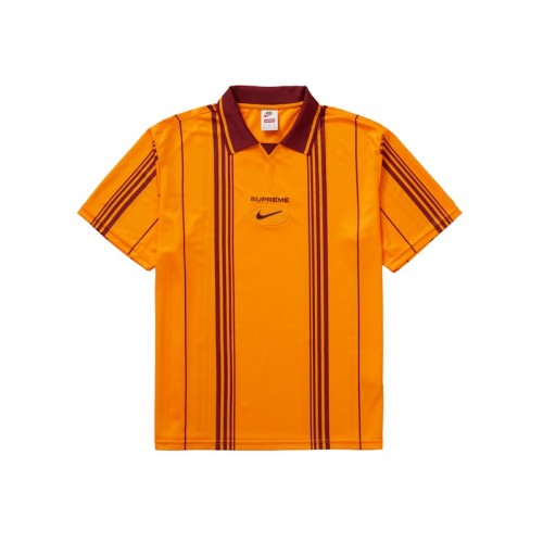 Supreme Nike Jewel Stripe Soccer Jersey Orange
