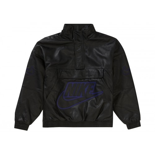 Supreme Nike Leather Anorak Black