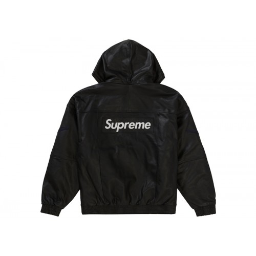 Supreme Nike Leather Anorak Black
