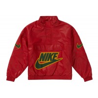 Supreme Nike Leather Anorak Red