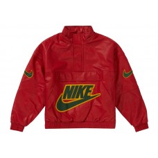 Supreme Nike Leather Anorak Red