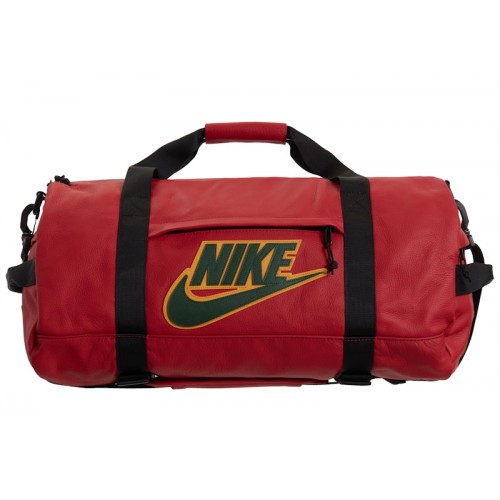Supreme Nike Leather Duffle Bag Red