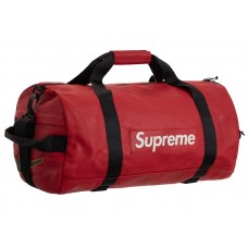Supreme Nike Leather Duffle Bag Red