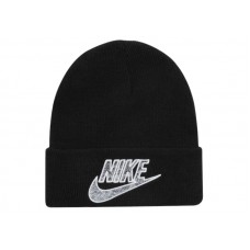 Supreme Nike Snakeskin Beanie Black