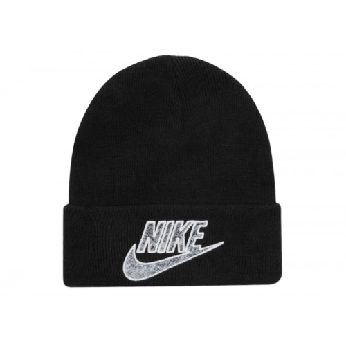 Supreme Nike Snakeskin Beanie Black