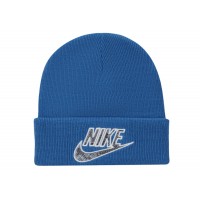 Supreme Nike Snakeskin Beanie Blue