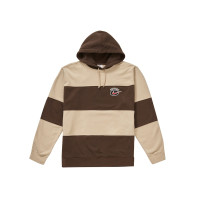 Supreme Nike Stripe Hooded Sweatshirt Tan