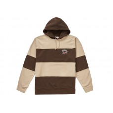 Supreme Nike Stripe Hooded Sweatshirt Tan