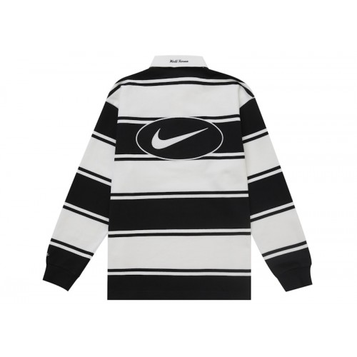 Supreme Nike Stripe Rugby Black