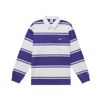 Supreme Nike Stripe Rugby Purple