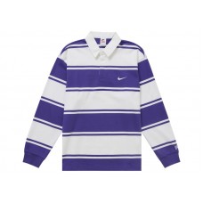 Supreme Nike Stripe Rugby Purple