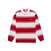 Supreme Nike Stripe Rugby Red