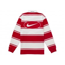 Supreme Nike Stripe Rugby Red