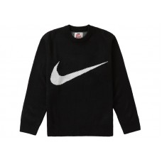 Supreme Nike Swoosh Sweater Black