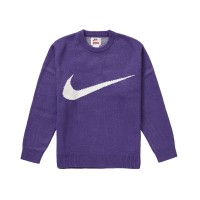 Supreme Nike Swoosh Sweater Purple