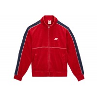 Supreme Nike Velour Track Jacket Red