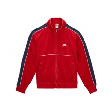 Supreme Nike Velour Track Jacket Red