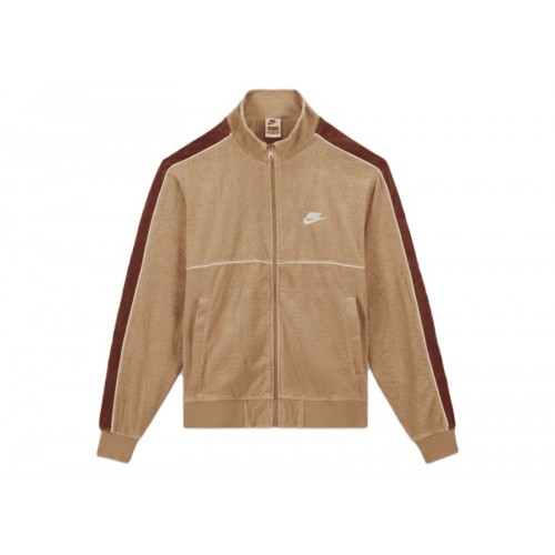 Supreme Nike Velour Track Jacket Tan
