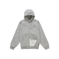 Supreme Nike Zip Up Hooded Sweatshirt Heather Grey
