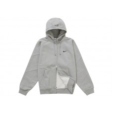 Supreme Nike Zip Up Hooded Sweatshirt Heather Grey