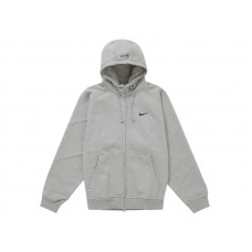 Supreme Nike Zip Up Hooded Sweatshirt Heather Grey