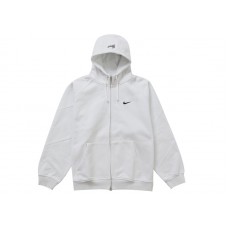 Supreme Nike Zip Up Hooded Sweatshirt White