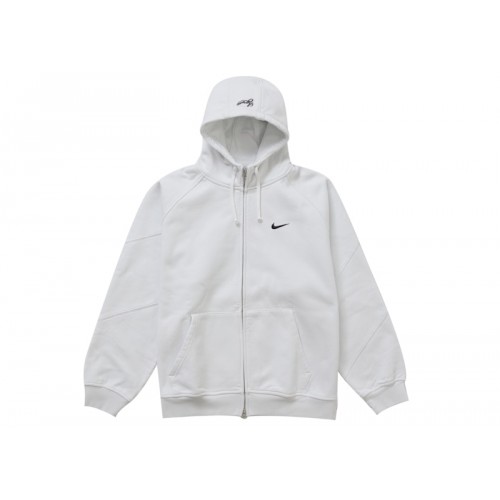 Supreme Nike Zip Up Hooded Sweatshirt White