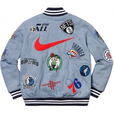 Supreme Nike/NBA Teams Warm-Up Jacket Denim