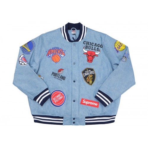 Supreme Nike/NBA Teams Warm-Up Jacket Denim