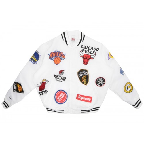 Supreme Nike/NBA Teams Warm-Up Jacket White