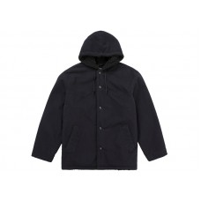Supreme Number (N)ine Faux Shearling Hooded Coat Black