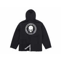 Supreme Number (N)ine Faux Shearling Hooded Coat Black