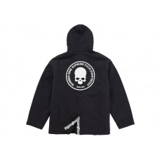 Supreme Number (N)ine Faux Shearling Hooded Coat Black