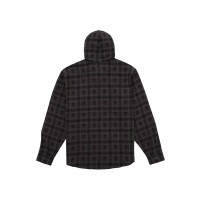 Supreme Number (N)ine Hooded Flannel Shirt Black