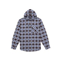 Supreme Number (N)ine Hooded Flannel Shirt Blue