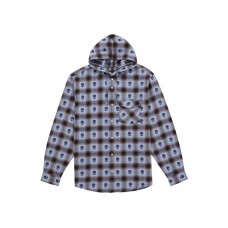 Supreme Number (N)ine Hooded Flannel Shirt Blue